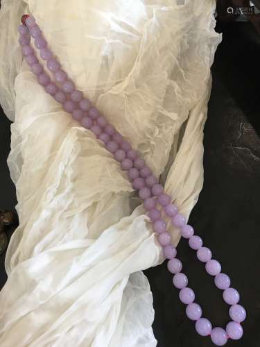 紫罗兰翡翠珠链