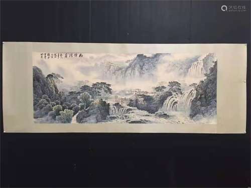 A Chinese Scroll Painting by Li Keran