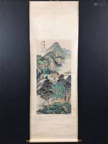 A Chinese Scroll Painting by Wu Hufan