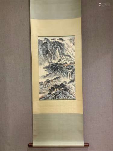 A Chinese Scroll Painting by Song Wenzhi