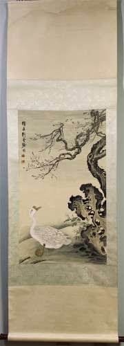 A Chinese Scroll Painting by Liu Kuiling