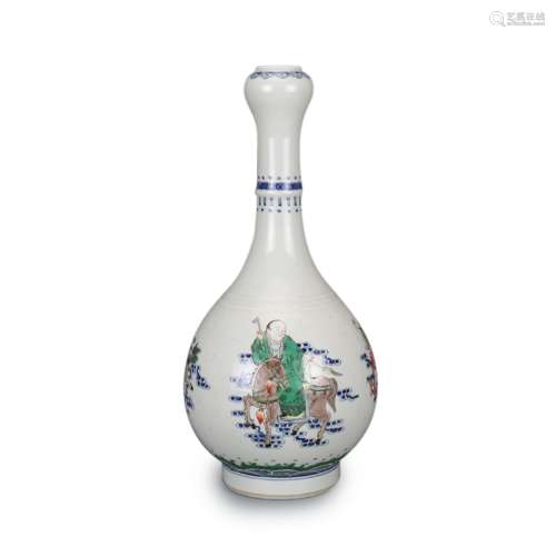 An Ancient Colorful Chinese Porcelain Vase