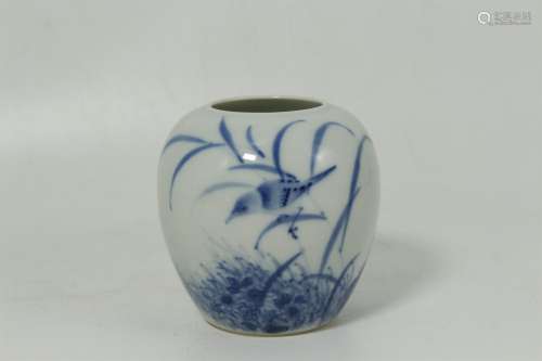 A Chinese Blue and White Porcelain Water Pot