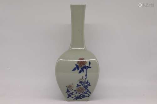 A Chinese Celadon Glazed Porcelain Vase