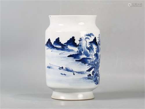 A Chinese Blue and White Porcelain Jar