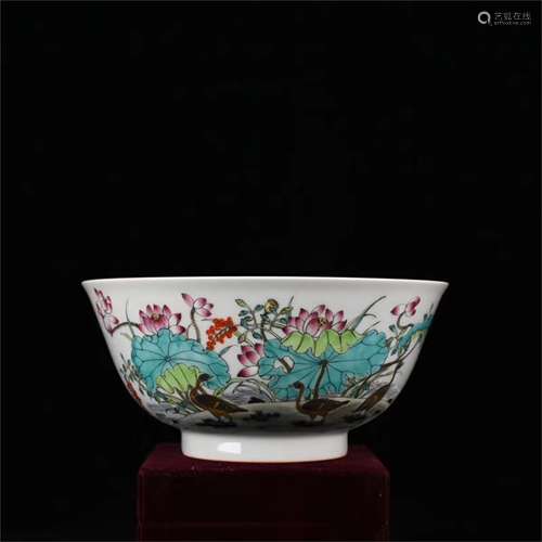 A Chinese Famille-Rose Porcelain Bowl