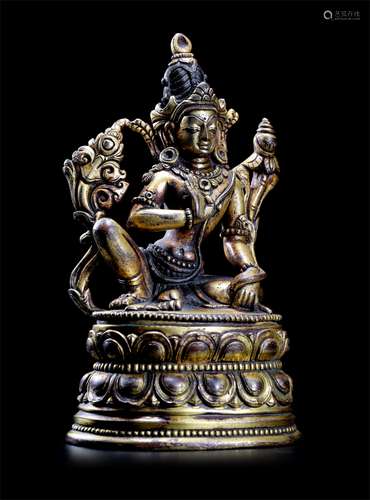 A Chinese Gilt Bronze Figure of Buddha