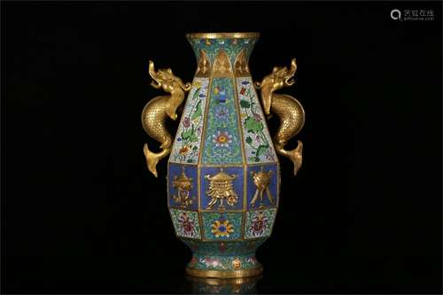 A Chinese Cloisonne Vase