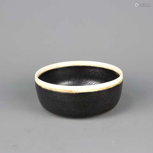 A Chinese Black Glazed Porcelain Bowl