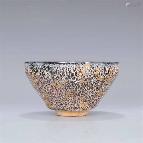 A Chinese Jian-Type Glazed Porcelain Tea Bowl