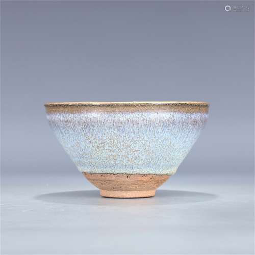A Chinese Jian-Type Glazed Porcelain Tea Bowl