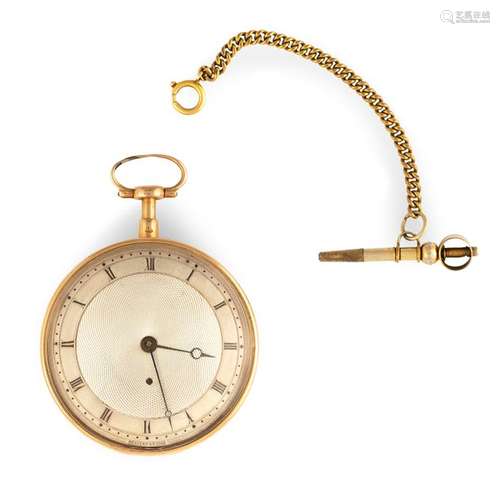 Fine Breguet gold pocket watch no. 1191 with quarter repetition and extract from the family register. Paris, circa 1800. D. 5.2 cm. Guilloched 18 kt case with pendant pusher. Gold plated bezel with signature 