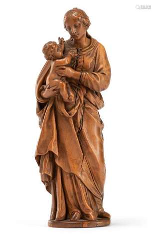 Madonna and Child. Flemish/Southern Netherlands, c. 1680/1700. h. 20 cm. 