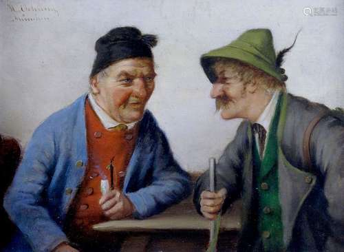 BEZ. H. OEHRING. BAUERNKONVERSATION. 18 X 34 CM.