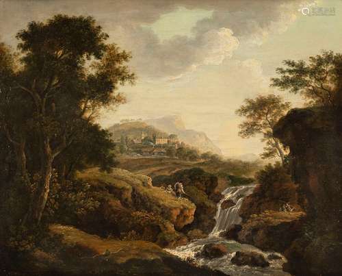 BEZ. W. WILLIAMS 1748. FLUSSLANDSCHAFT. 35 X 43 CM.