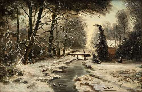 BEZ. LO. APOL. WINTER LANDSCAPE. 18.5 X 26.5 CM.