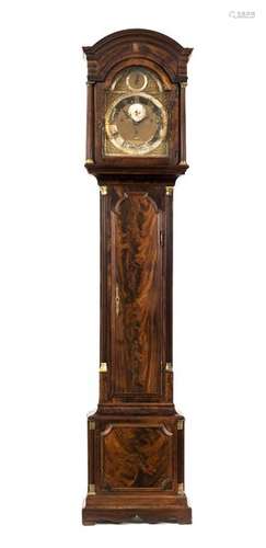 STANDUHR, ENGLAND, BEZ.JOHN. WALDRON CORNHILL,LONDON,MAHAG. H. 224 CM.