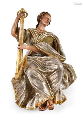 ALLEGORY OF HOPE,. 18TH/19TH CENTURY, WOOD/FRAMED. H. 60 CM.