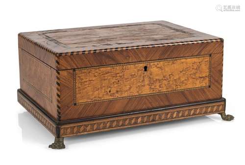 WRITING BOX, 19TH CENTURY,. MARQUETRY, WALNUT AND OTHERS 15X34X26 CM.