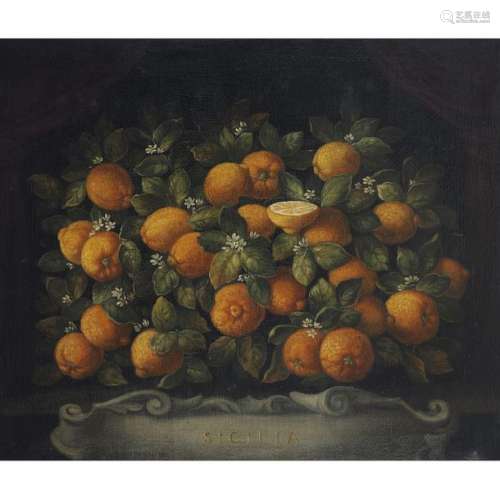 École italienne du XXe siècle Citrons Oranges Pair…