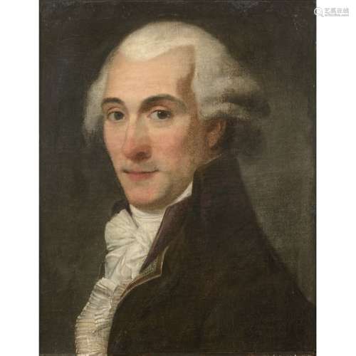 École FRANÇAISE vers 1780 Portrait de gentilhomme …
