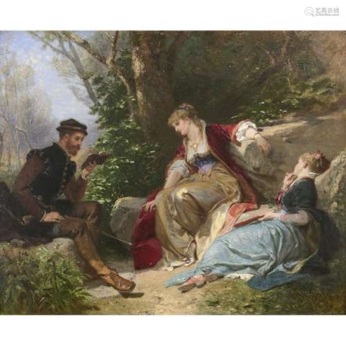Ƒ Henri BARON (Besançon, 1816 Genève, 1885) La lec…