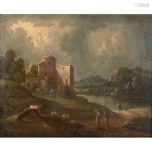 Attribué à Willem Van BEMMEL (1630 1708) Paysage a…