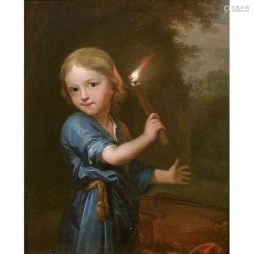 Attribué à Godfried SCHALCKEN (1643 1706) Jeune en…