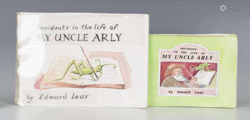 MANUSCRIPT. - Edward LEAR. Incidents in the Life of My Uncle Arly. [N.p: circa 1980's.] 12