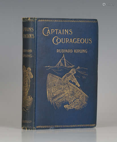 KIPLING, Rudyard. Captains Courageous, a Story of the Grand Banks. London: Macmillan and Co.,