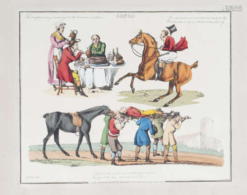ALKEN, Henry. Illustrations to Popular Songs. London: Thomas M'Lean, Repository of Wit and Humour,