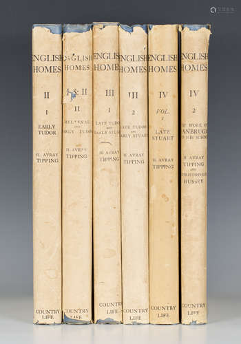 TIPPING, H. Avary. English Homes, Period I, II, III and IV. London and New York: Country Life,