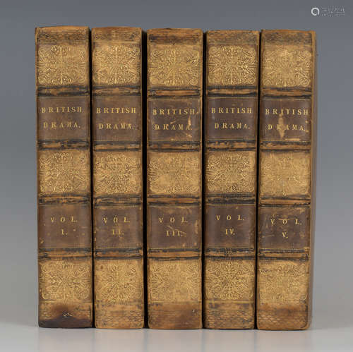 THEATRE. The Modern British Drama. London: William Miller, 1811. 5 vols., 8vo (236 x 142mm.) 5