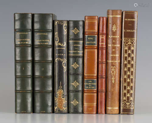 BINDINGS. - [Marie-Henri BEYLE]. 'Stendhal'. Paris: Georges Crès, 1922. 2 vols., 8vo (188 x