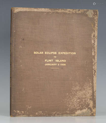 ASTRONOMY. - F.K. McCLEAN. Report of the Solar Eclipse Expedition to Flint Island January 3rd, 1908.