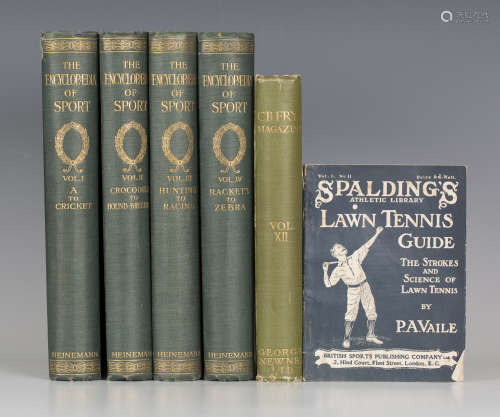 [PEEK, Hedley, and F.G. AFLALO (editors)]. The Encyclopaedia of Sport and Games. London: