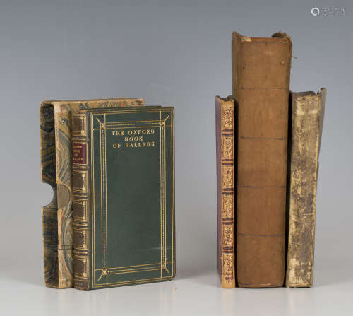 BINDINGS. - Arthur QUILLER-COUCH (editor). The Oxford Book of Ballads. Oxford: Clarendon Press,