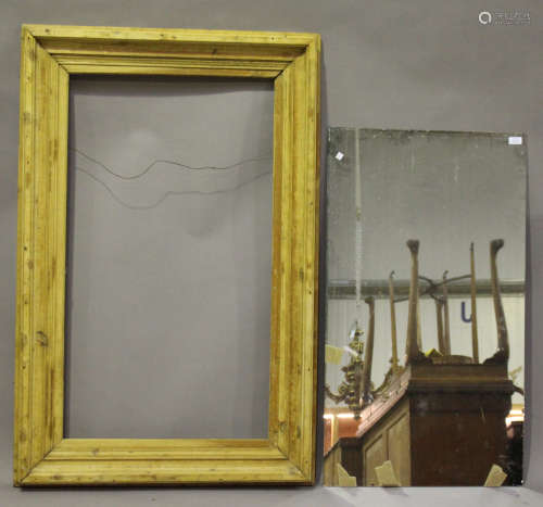 A Victorian stripped pine rectangular framed wall mirror, 135cm x 88cm.Buyer’s Premium 29.4% (