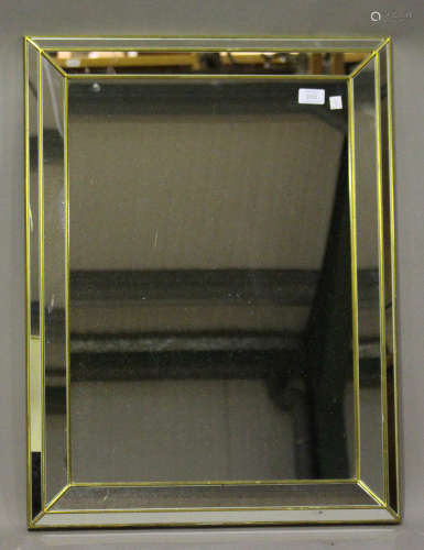 A 20th century gilt framed sectional wall mirror, 75cm x 56cm.Buyer’s Premium 29.4% (including VAT @