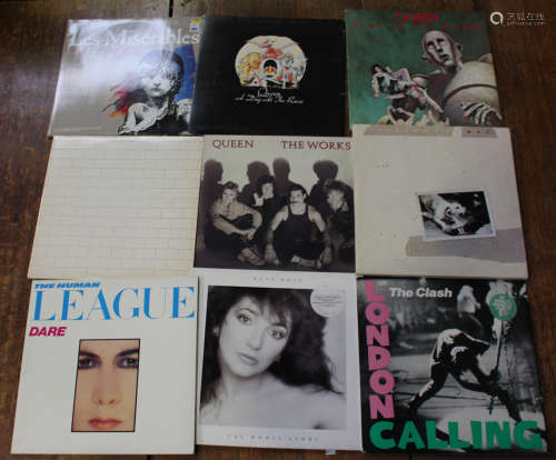 A collection of LP records, including albums by The Clash, Pink Floyd and Queen.Buyer’s Premium 29.