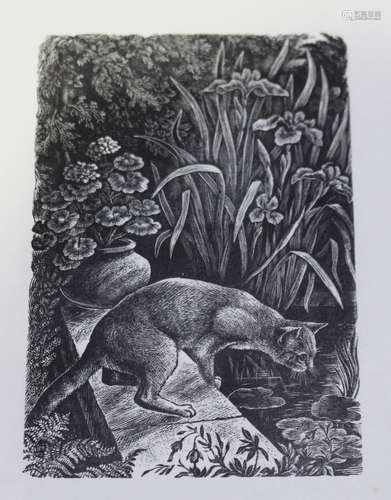 Phyllis Dawson - a group of fifteen woodcut prints, mostly depicting animals, some signed, all