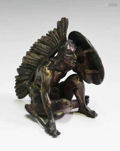 Franz Xavier Bergman - a late 19th/early 20th century Austrian cold painted cast bronze figure of