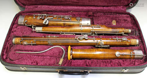 A mid-20th century 'Imperial' bassoon by Boosey & Hawkes, serial number '87237', cased (some