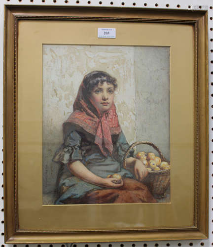 William Harris Weatherhead - 'Two a Penny', 19th century watercolour, signed recto, titled label