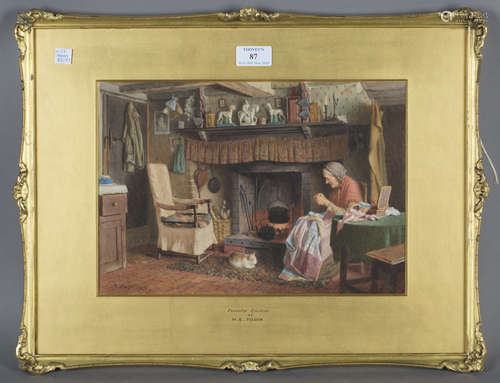 Henry Spernon Tozer - 'Peaceful Eventide', and 'After Toil, Leisure', a pair of watercolours, both