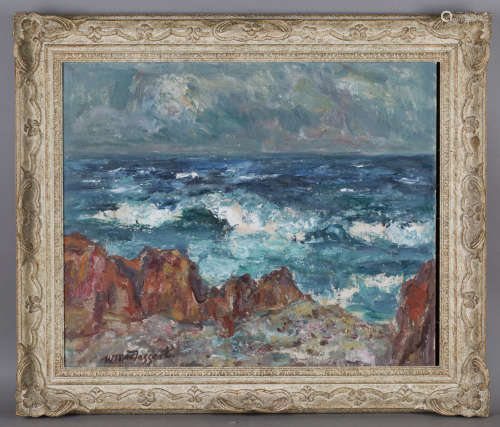 William McTaggart - 'Surf' (Coastal Landscape), late 19th/early 20th century oil on canvas-board,