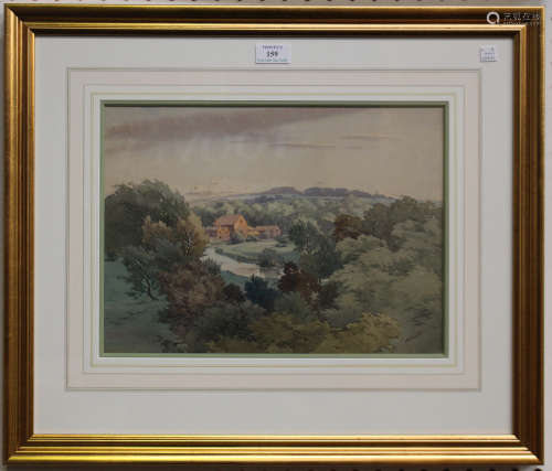 Charles William Taylor - Smestow Brook and Greensforge Mill, mid-20th century watercolour, signed,