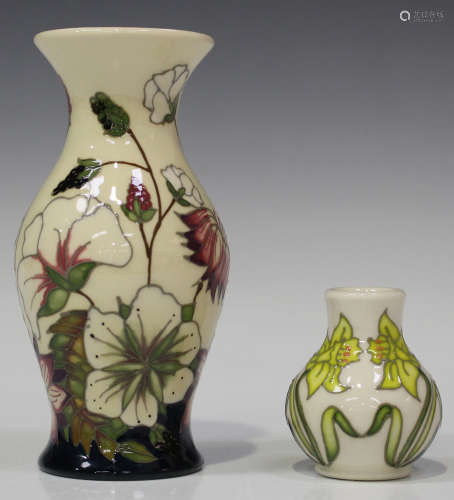 A Moorcroft Bramble Revisited pattern vase, circa 2010, designed by Alicia Amison, impressed,
