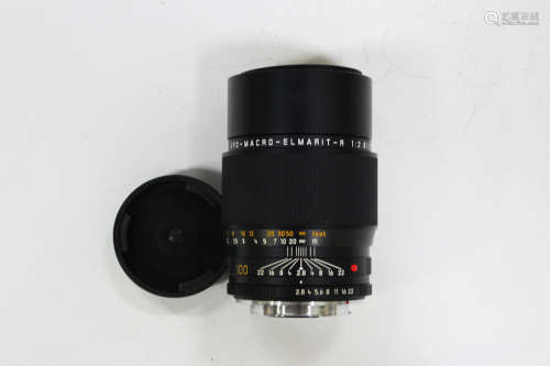 A Leica Apo-Macro Elmarit-R 1:2.8/100mm lens, boxed with related paperwork, including test
