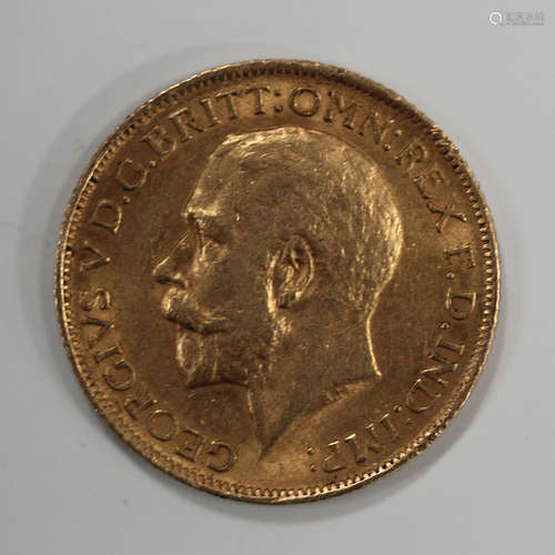 A George V sovereign 1912.